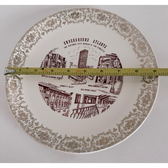 Underground Atlanta Historic City Beneath The Streets Collectors Plate USA VTG - Picture 3 of 13